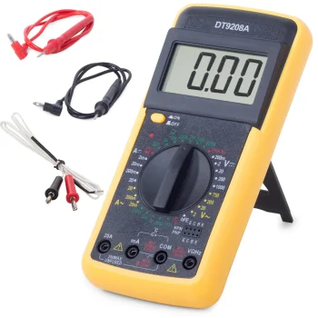 DT9208A Digital Multimeter LCD AC/DC Ammeter Resistance with Temperature | Цифровой мультиметр...