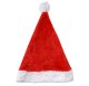 Classic Plush Santa Hat with Pom Pom, Red and White