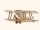 Деревянный конструктор на солнечной батарее Biplane Flying Star
