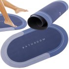 Quick-Dry Non-Slip Absorbent Bathroom Mat, Blue