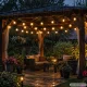 Садовая гирлянда на солнечной батарее 20 LED, теплый белый