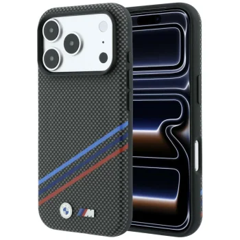 Чехол BMW M Quadrille MagSafe для iPhone 18 Pro / 17 Pro, темно-серый