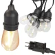 Garden String Lights 10 LED E27 Bulbs, 10m, Warm White