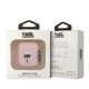 Karl Lagerfeld AirPods vāciņš Silicone Karl\'s Head 3D Rozā