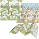4FIZJO Double-Sided Foam Play Mat Jungle and Camping 200 x 180 cm