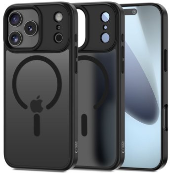 Tech-Protect iPhone 17 Pro Max vāciņš MagMat MagSafe, matēts melns