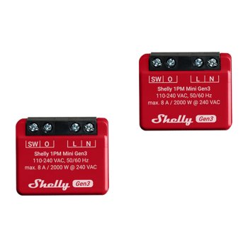 Viedais Kontrolieru Komplekts Shelly 1PM Mini Gen4 Zigbee Matter 8A