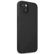 Чехол Mercedes для iPhone 14 Leather Hot Stamped, черный