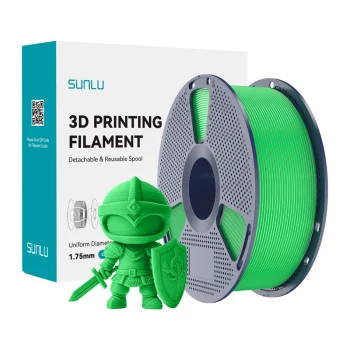 Филамент Sunlu PLA+ 1.75 мм для 3D-принтера, зеленый (PLA+ G)