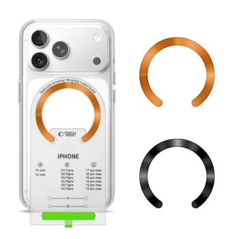 Magnētiskais gredzens Tech-Protect MMP-210 MagSafe, 2 gab., oranžs / melns