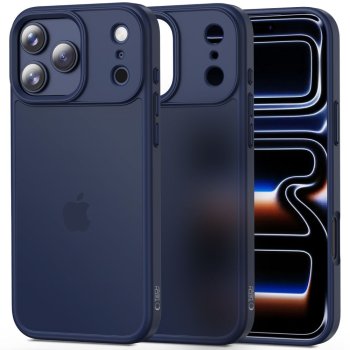 Tech-Protect MagMat maciņš iPhone 17 Pro — matēts tumši zils | Phone Case Cover