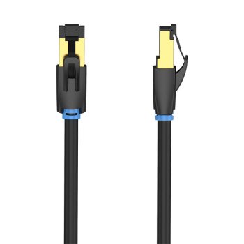 Сетевой кабель CAT8 SFTP Vention IKABF 40Gbps 1м Черный