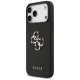 Guess iPhone 17 Pro Max vāciņš Grained Big 4G & Classic Logo, melns