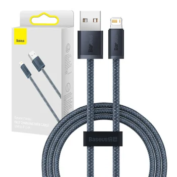 USB uz Lightning kabelis Baseus Dynamic CALD000416 2.4A 1m Pelēks
