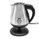 Huslog AK-02034H Retro Electric Kettle, 1.7L, 2200W, Black/Silver