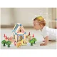 Bērnu Rotaļu Spēļu Leļļu Koka Māja - Konstruktors ar Aksesuāriem, 268 detaļas | Wooden Building Blocks Doll...