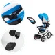 Ecotoys JM-066-9L Tricycle with Swivel Seat and Canopy, Blue