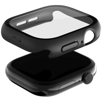 Uniq Nautic Case with Screen Protector for Apple Watch 46mm, Black