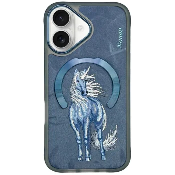 Чехол Nimmy Magnetic Fantasy Animal MagSafe для iPhone 16, синий