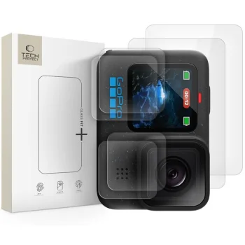 Защитное стекло Tech-Protect Glass Fit+ для GoPro Hero 9/10/11/12 (2 шт.), прозрачное