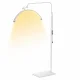 Pusmēness LED grīdas lampa kosmetologiem 40W, 320 LED, balta