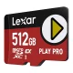 Atmiņas karte Lexar PLAY Pro microSD Express 7.1 512GB