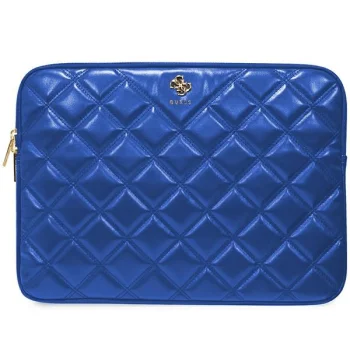 Guess 14" klēpjdatora maciņš Quilted 4G, zils
