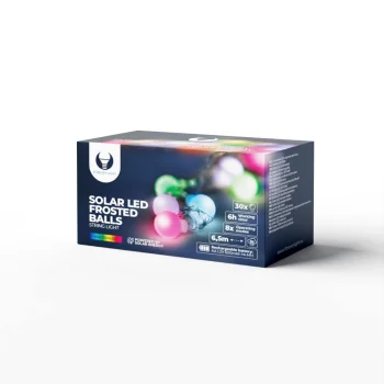 Forever Light SFB62 Saules bateriju LED virtene 6.5m 30 bumbiņas, Krāsaina