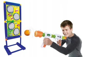 Šaušanas spēle / Rotaļu pistole, blasteris, ierocis ar lodēm-bumbām un mērķi | Shooting Game Air Popper Toy Gun...