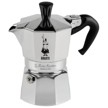 Гейзерная кофеварка Bialetti Moka Express 2TZ, серебристая