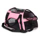 Travel pet carrier bag for cats and dogs, pink