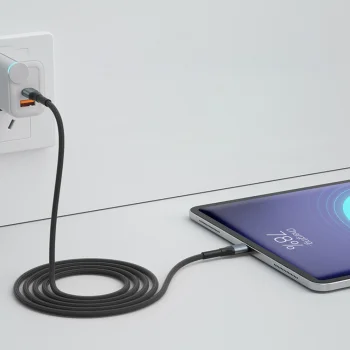 Кабель 3mk Hyper Cable N-SERIES USB-C на USB-C 2м 60W, черный