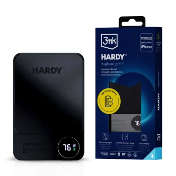 3Mk Protection HARDY MagSynergy Ni+ Ārējais akumulators 5000mAh 22.5W Melns