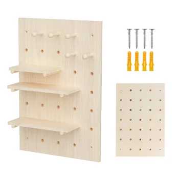 Maclean MC-130 WD Koka sienas organizators perforētais panelis 40x60cm