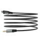Dudao Lightning uz 3.5 mm mini jack audio kabelis 1 m, pelēks (L11PRO)