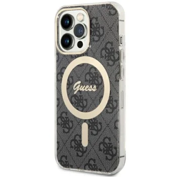 Guess iPhone 13 / 13 Pro vāciņš 4G MagSafe, melns