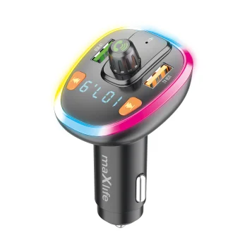 FM-трансмиттер Maxlife MXFT-04 Bluetooth, черный