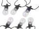 Dārza virtene 15 LED, silta baltā gaisma, 15 m