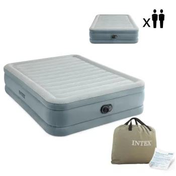 Надувной матрас Intex 64824Nd 203 x 152 x 46 см со встроенным электронасосом