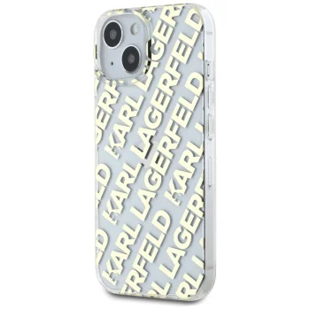 Karl Lagerfeld iPhone 15 / 14 / 13 Case IML Fullover Logo, Gold