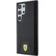 Чехол Ferrari для Samsung Galaxy S24 Ultra Carbon Stitched Bottom, черный