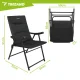 Trizand Folding Camping Chair with Backrest, 59x70x91cm