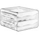 Konteiners olām, olu uzglabāšanas kaste, Balts/Caurspīdīgs | Egg Container Box