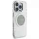 Чехол Guess IML Metal Colored Circle Classic Logo MagSafe для iPhone 16 Pro, серый
