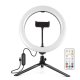Puluz LED RGBW Vlogging Ring Photo Video Light Lamp 26cm with Tripod Mount