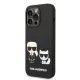 Karl Lagerfeld Karl & Choupette MagSafe vāciņš iPhone 14 Pro, Melns