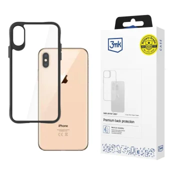 Чехол 3mk Satin Armor Case+ для iPhone Xs Max, прозрачный черный