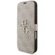 Чехол-книжка Guess для iPhone 17 Pro Book 4G Metal Logo, розовый