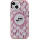 Karl Lagerfeld iPhone 15 Case IML Monogram Karl & Choupette MagSafe, Pink