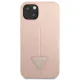 Guess Saffiano Triangle Logo vāciņš iPhone 14 Plus, rozā